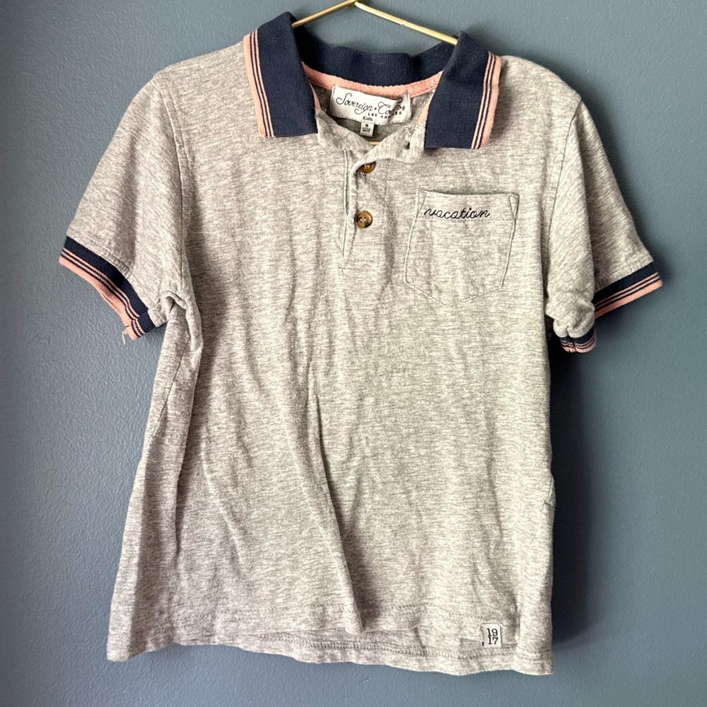 Sovereign Code Vacation Polo with Navy and Pink Trim